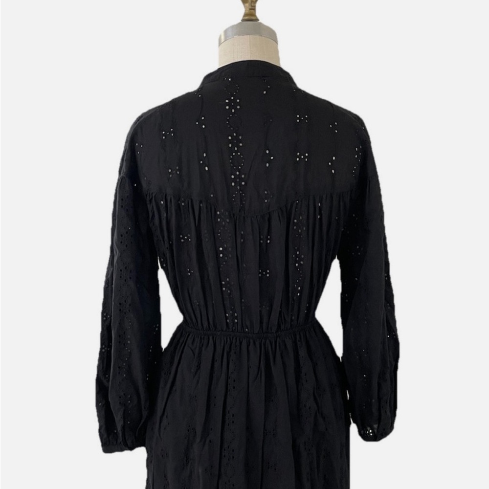 NWT ZARA XL black eyelet dress - Picture 5 of 6